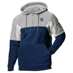 New York Yankees Columbia Lodge Fleece Quarter-Zip Hoodie Clearance