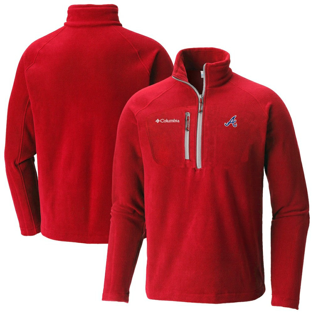 Atlanta Braves Columbia Fast Trek III Half-Zip Fleece Pullover discount