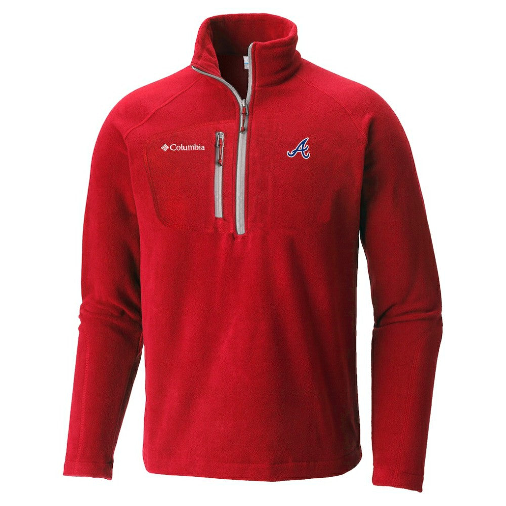 Atlanta Braves Columbia Fast Trek III Half-Zip Fleece Pullover discount