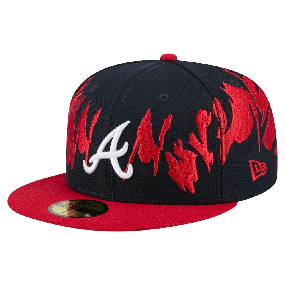 Atlanta Braves New Era Retro Pattern 59FIFTY Fitted Hat On Sale