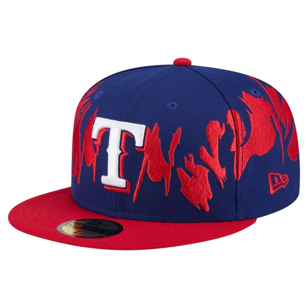 Texas Rangers New Era Retro Pattern 59FIFTY Fitted Hat On Sale
