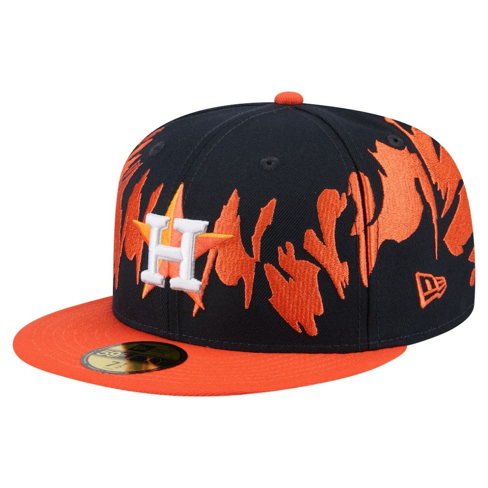 Houston Astros New Era Retro Pattern 59FIFTY Fitted Hat Lifestyle
