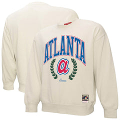 Atlanta Braves Mitchell & Ness Women's Cooperstown Collection Laurel Pullover Sweatshirt for sale