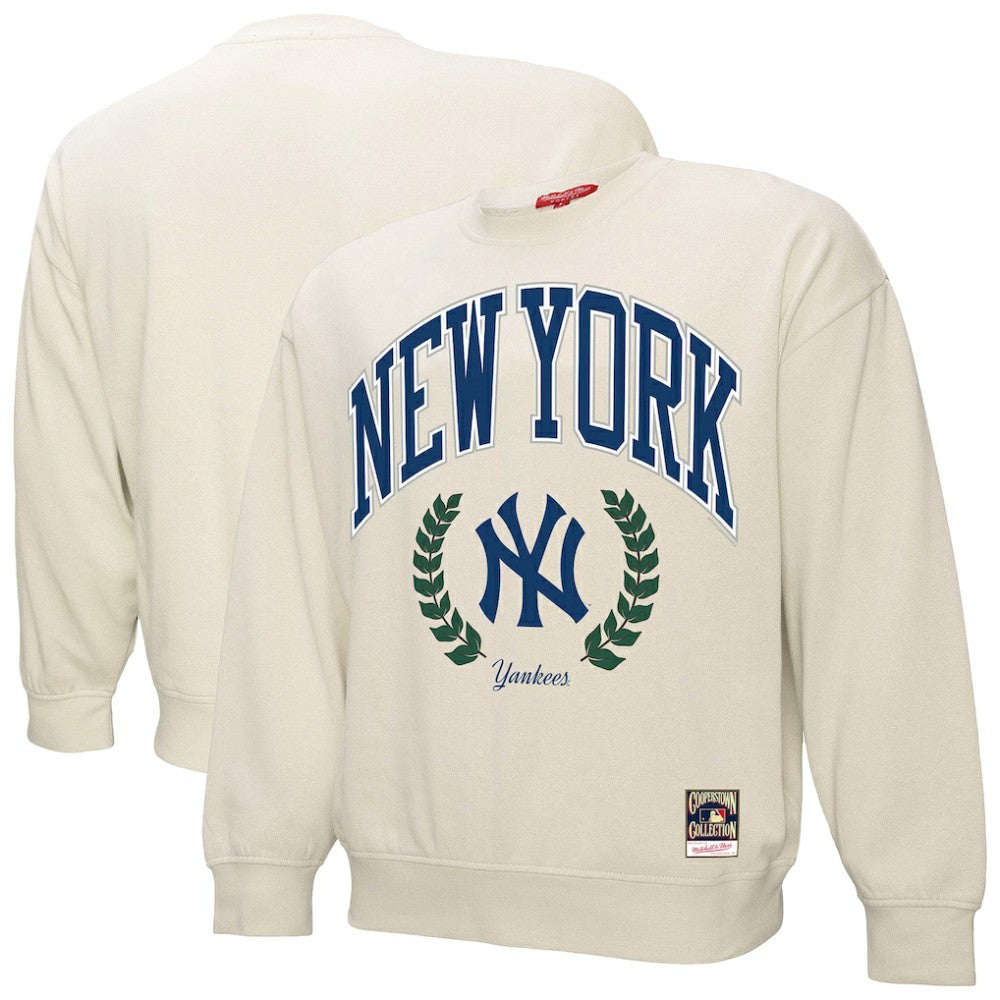 New York Yankees Mitchell & Ness Women's Cooperstown Collection Laurel Pullover Sweatshirt discount