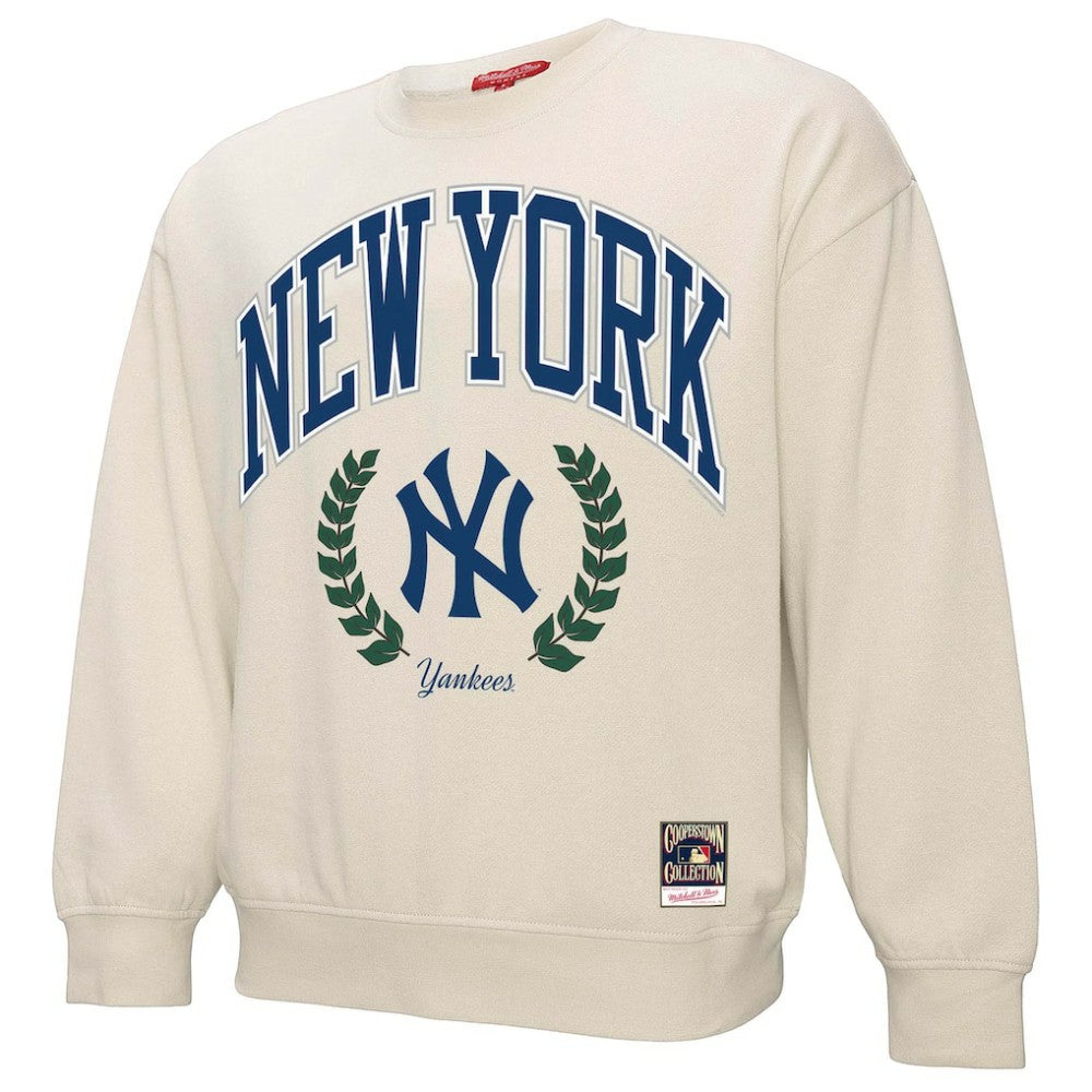 New York Yankees Mitchell & Ness Women's Cooperstown Collection Laurel Pullover Sweatshirt discount