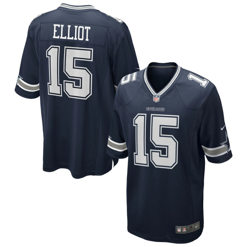 Ezekiel Elliott Dallas Cowboys Team Game Jersey Navy - Nike
