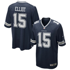 Ezekiel Elliott Dallas Cowboys Team Game Jersey Navy - Nike