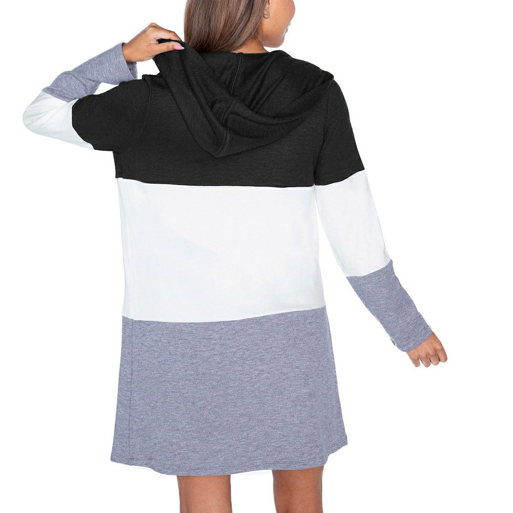 Indianapolis Colts Gameday Couture Women's Tri-Blend Color Block Lightweight Cardigan Hoodie Black - NFL