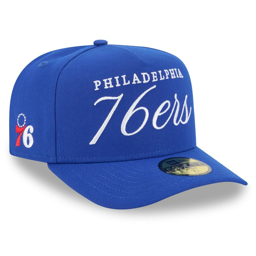 New Era - Philadelphia 76ers 2025 NBA Draft A-Frame 59FIFTY Fitted Hat - Royal