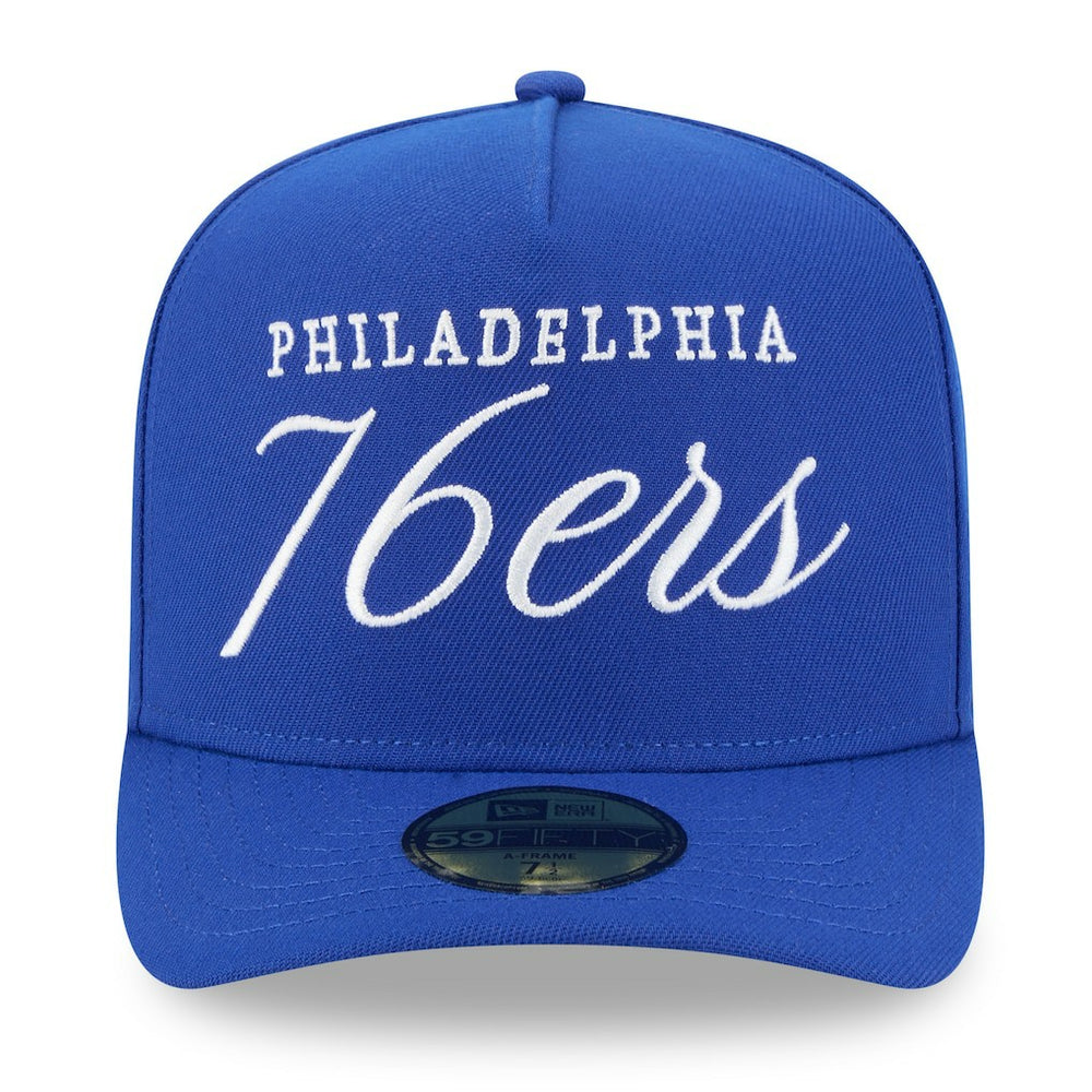New Era - Philadelphia 76ers 2025 NBA Draft A-Frame 59FIFTY Fitted Hat - Royal