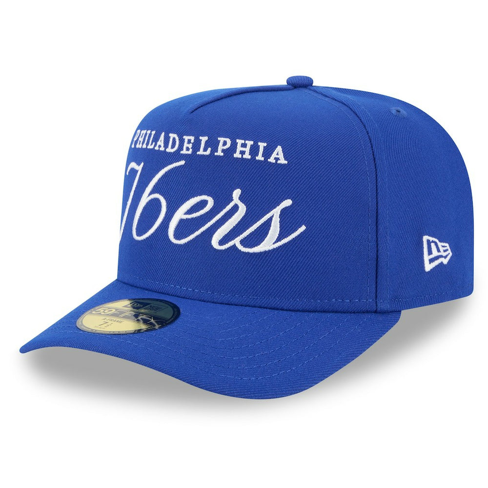 New Era - Philadelphia 76ers 2025 NBA Draft A-Frame 59FIFTY Fitted Hat - Royal