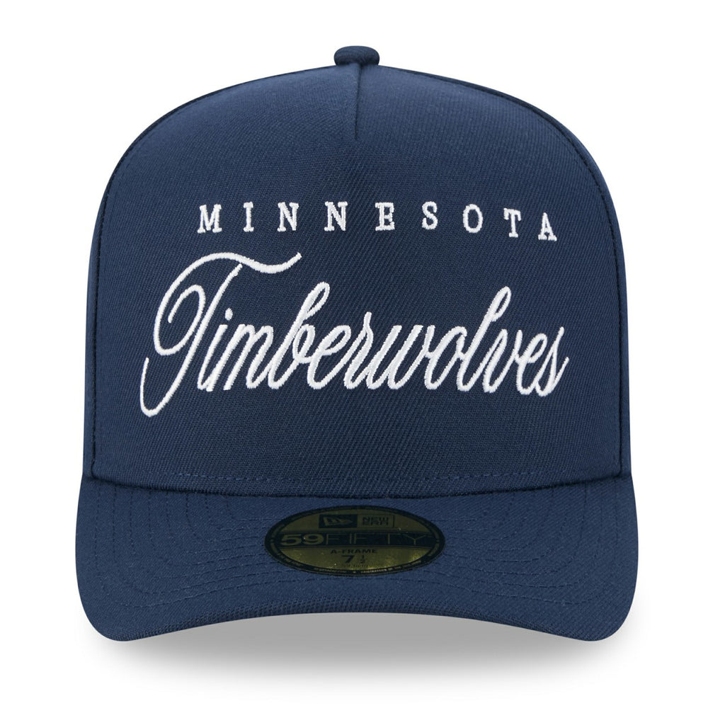 New Era - Minnesota Timberwolves 2025 NBA Draft A-Frame 59FIFTY Fitted Hat - Navy