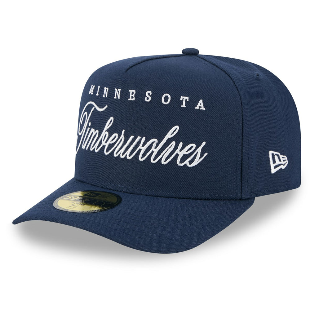 New Era - Minnesota Timberwolves 2025 NBA Draft A-Frame 59FIFTY Fitted Hat - Navy