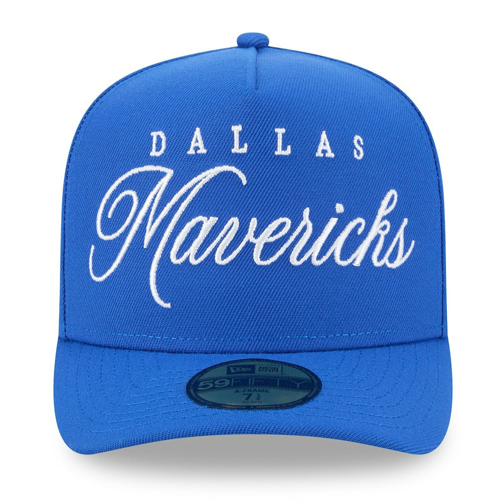 New Era - Dallas Mavericks 2025 NBA Draft A-Frame 59FIFTY Fitted Hat - Blue