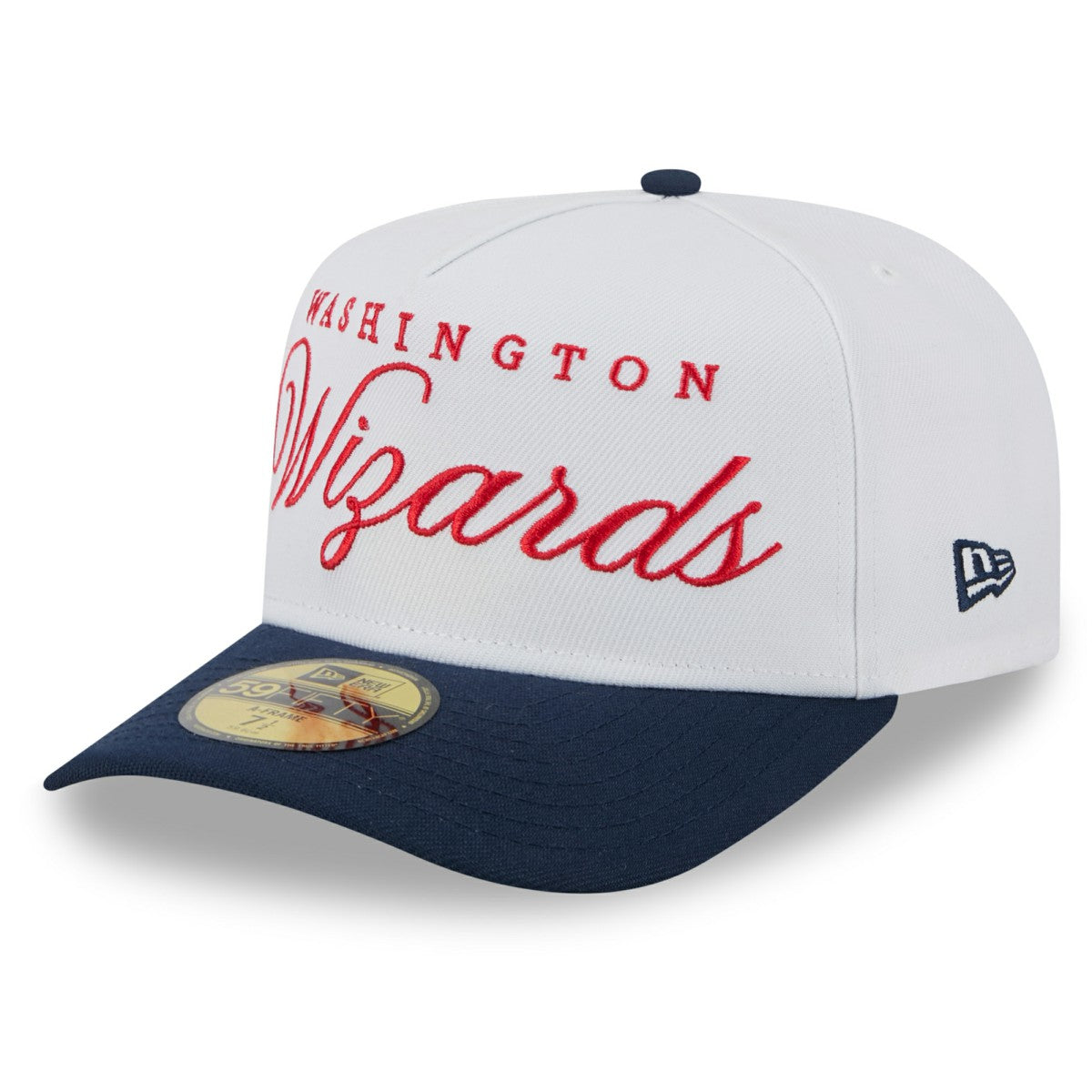New Era - Washington Wizards 2025 NBA Draft A-Frame 59FIFTY Fitted Hat - White/Navy