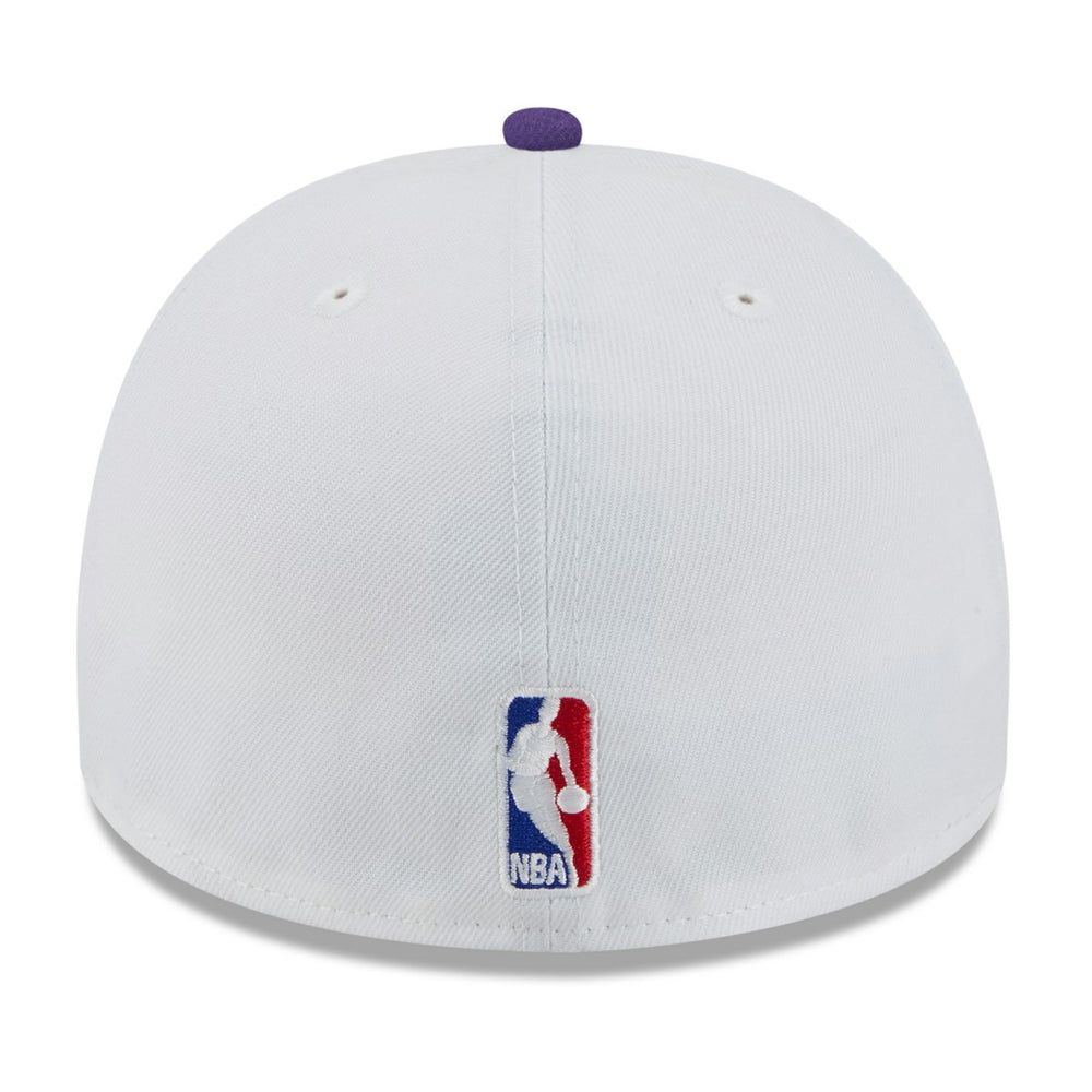 New Era - Los Angeles Lakers 2025 NBA Draft A-Frame 59FIFTY Fitted Hat - White/Purple
