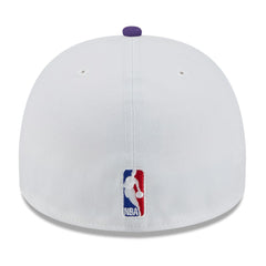 New Era - Los Angeles Lakers 2025 NBA Draft A-Frame 59FIFTY Fitted Hat - White/Purple
