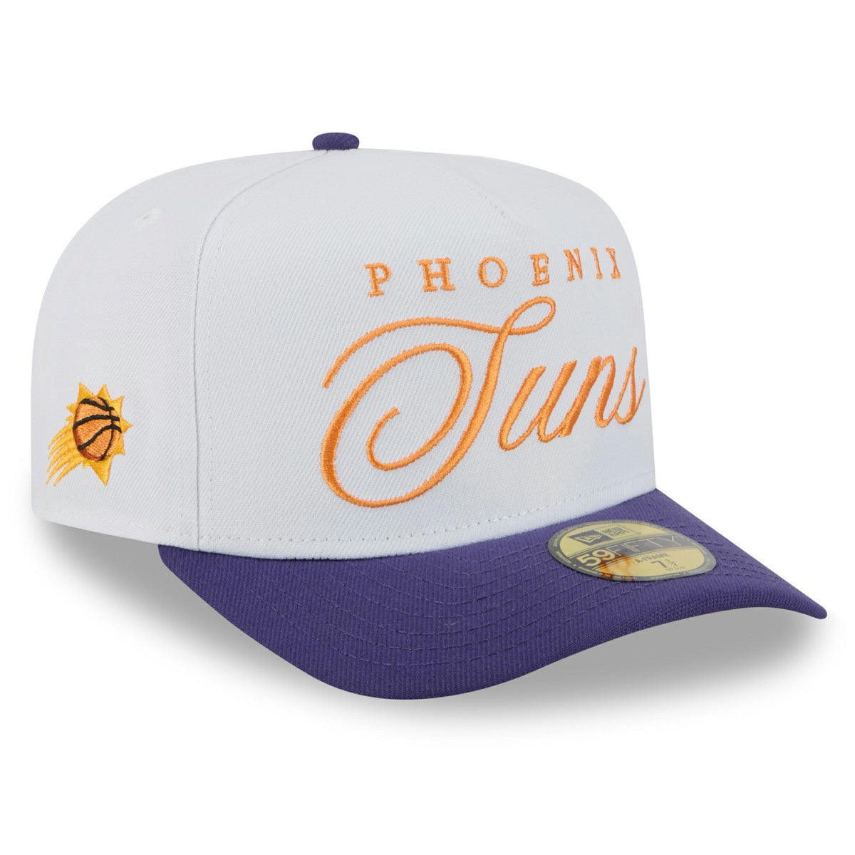New Era - Phoenix Suns 2025 NBA Draft A-Frame 59FIFTY Fitted Hat - White/Purple