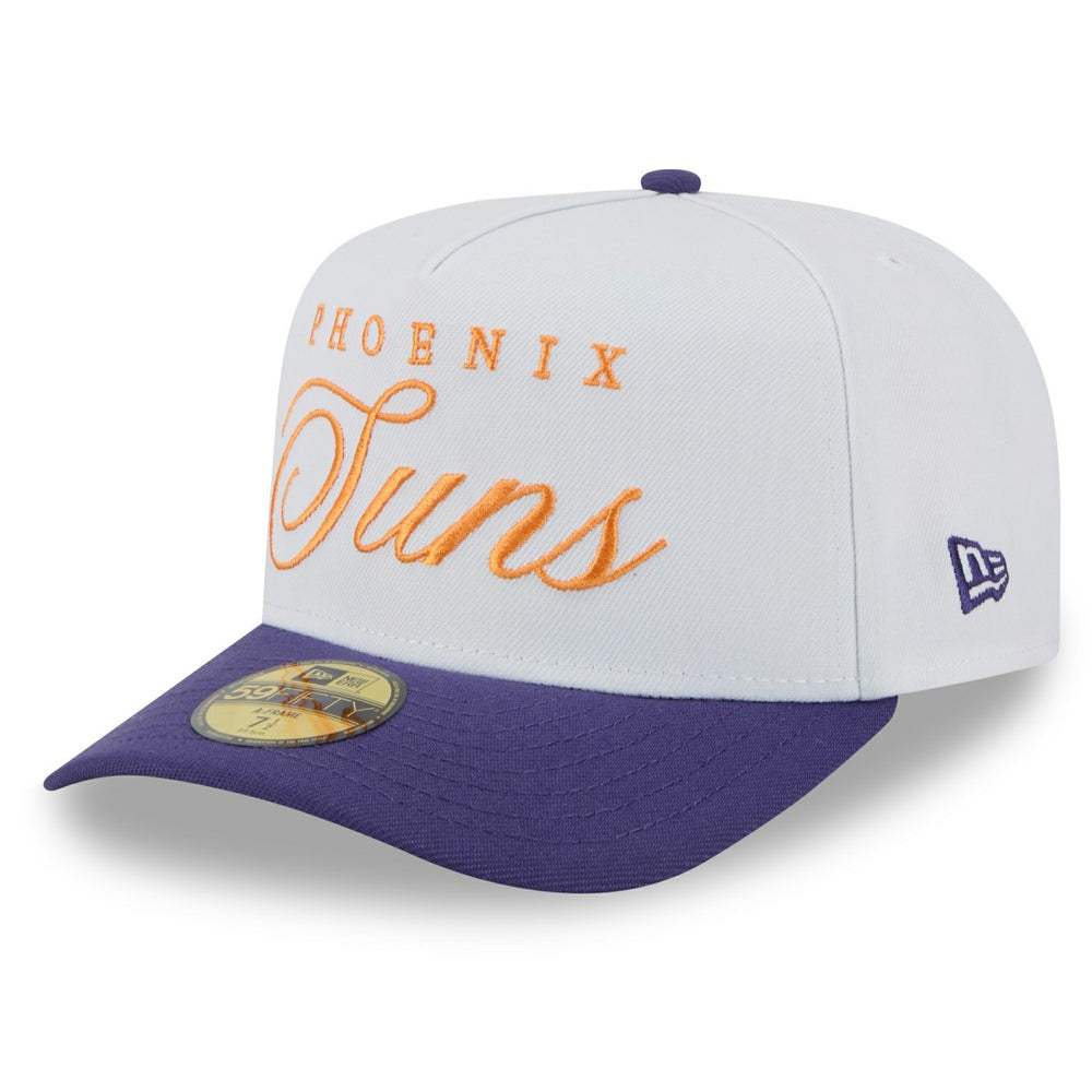 New Era - Phoenix Suns 2025 NBA Draft A-Frame 59FIFTY Fitted Hat - White/Purple