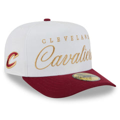 New Era - Cleveland Cavaliers 2025 NBA Draft A-Frame 59FIFTY Fitted Hat - White/Wine