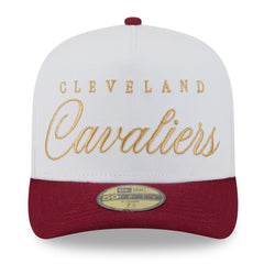 New Era - Cleveland Cavaliers 2025 NBA Draft A-Frame 59FIFTY Fitted Hat - White/Wine