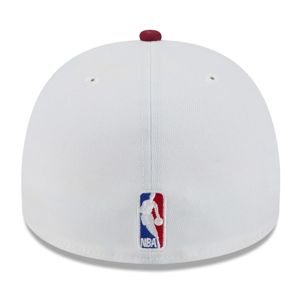 New Era - Cleveland Cavaliers 2025 NBA Draft A-Frame 59FIFTY Fitted Hat - White/Wine