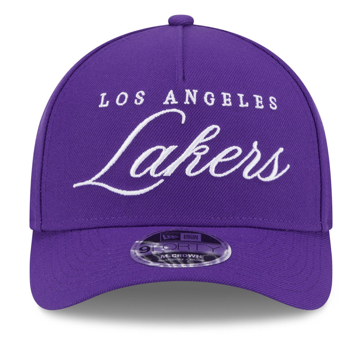 New Era - Los Angeles Lakers 2025 NBA Draft M-Crown A-Frame 9FORTY Adjustable Hat - Purple