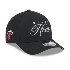 New Era - Miami Heat 2025 NBA Draft M-Crown A-Frame 9FORTY Adjustable Hat - Black