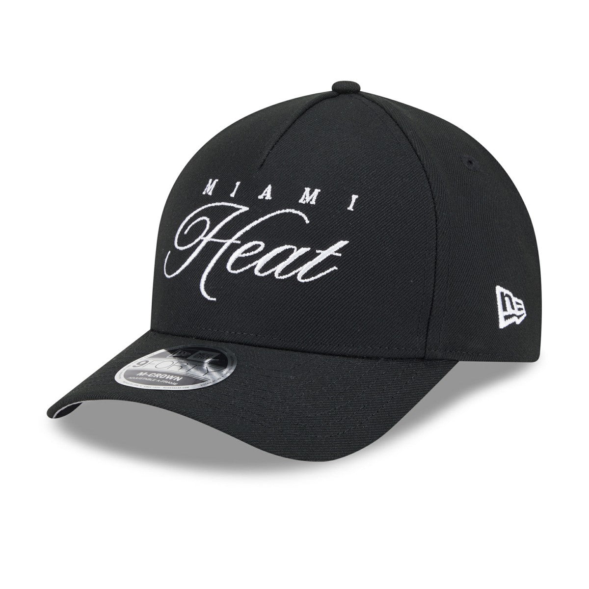 New Era - Miami Heat 2025 NBA Draft M-Crown A-Frame 9FORTY Adjustable Hat - Black