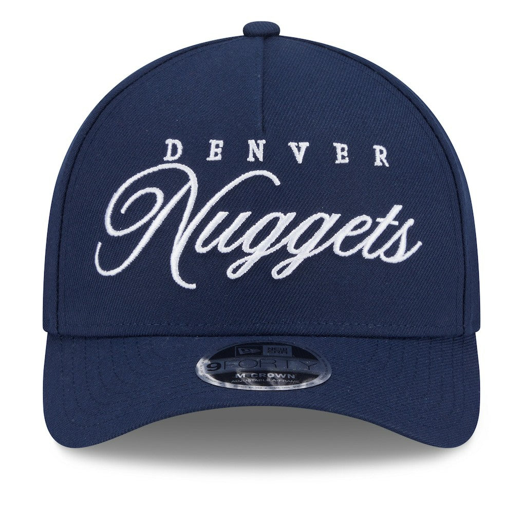 New Era - Denver Nuggets 2025 NBA Draft M-Crown A-Frame 9FORTY Adjustable Hat - Navy