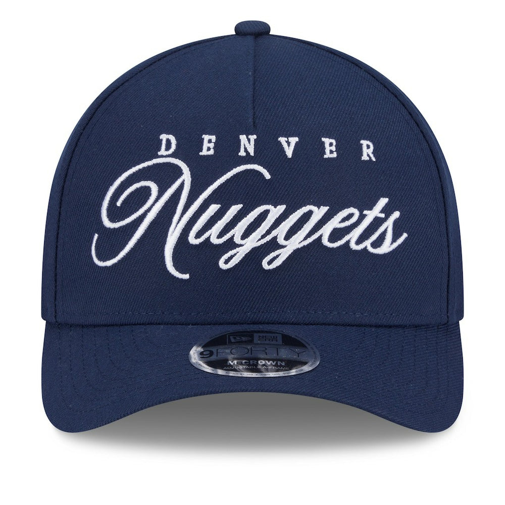 New Era - Denver Nuggets 2025 NBA Draft M-Crown A-Frame 9FORTY Adjustable Hat - Navy
