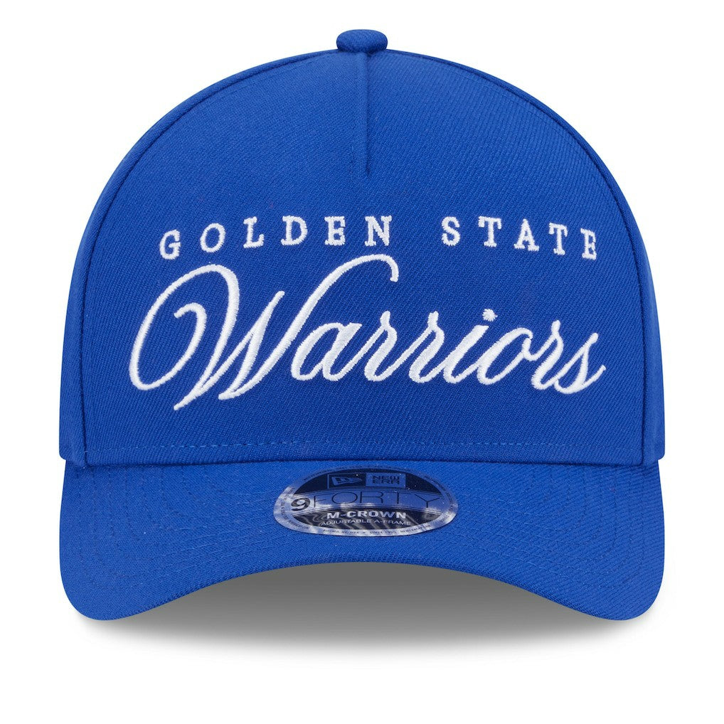 New Era - Golden State Warriors 2025 NBA Draft M-Crown A-Frame 9FORTY Adjustable Hat - Royal