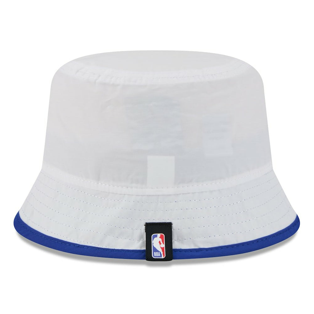New Era - Golden State Warriors 2025 NBA Draft Nylon Bucket Hat - White/Royal