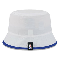 New Era - Golden State Warriors 2025 NBA Draft Nylon Bucket Hat - White/Royal