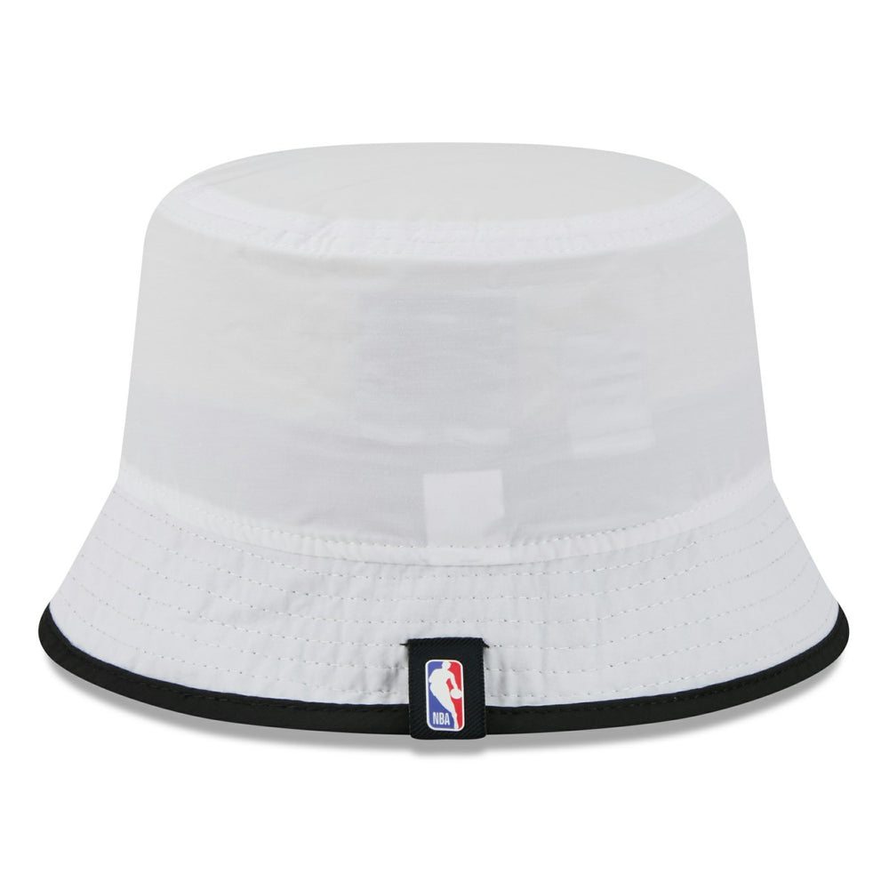 New Era - Miami Heat 2025 NBA Draft Nylon Bucket Hat - White/Black