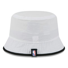 New Era - Miami Heat 2025 NBA Draft Nylon Bucket Hat - White/Black