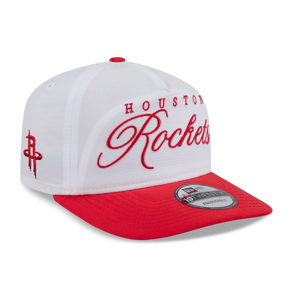 New Era - Houston Rockets 2025 NBA Draft On-Stage Nylon 19TWENTY Adjustable Hat - White/Red