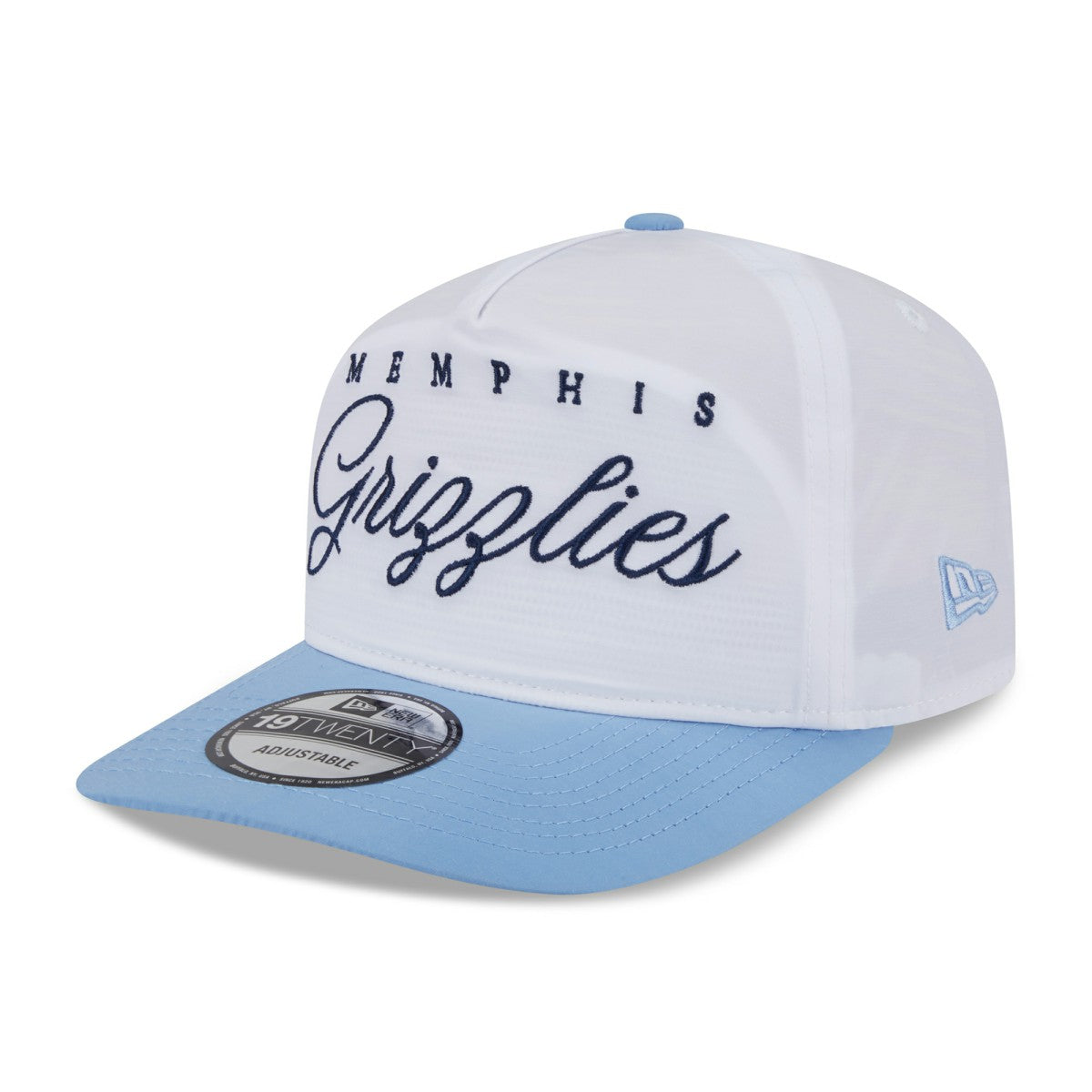 New Era - Memphis Grizzlies 2025 NBA Draft On-Stage Nylon 19TWENTY Adjustable Hat - White/Light Blue