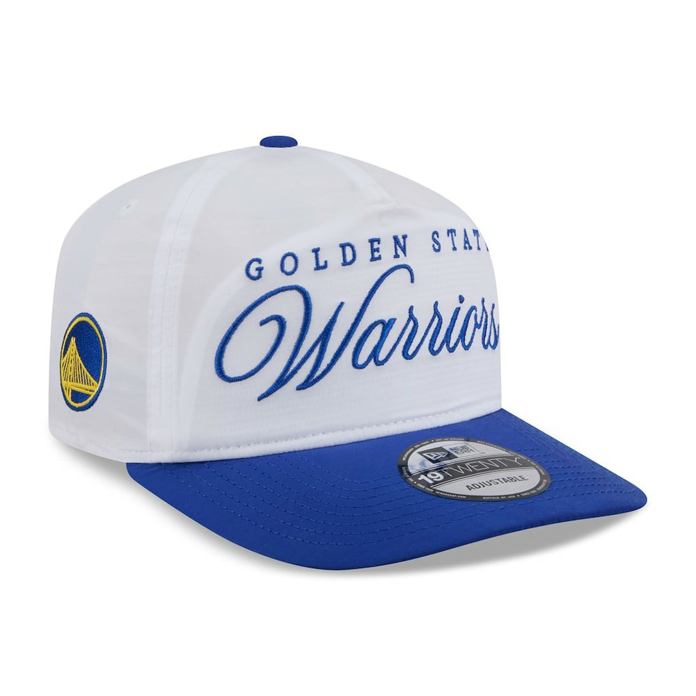 New Era - Golden State Warriors 2025 NBA Draft On-Stage Nylon 19TWENTY Adjustable Hat - White/Royal