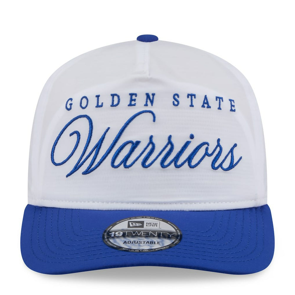 New Era - Golden State Warriors 2025 NBA Draft On-Stage Nylon 19TWENTY Adjustable Hat - White/Royal