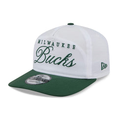 New Era - Milwaukee Bucks 2025 NBA Draft On-Stage Nylon 19TWENTY Adjustable Hat - White/Hunter Green