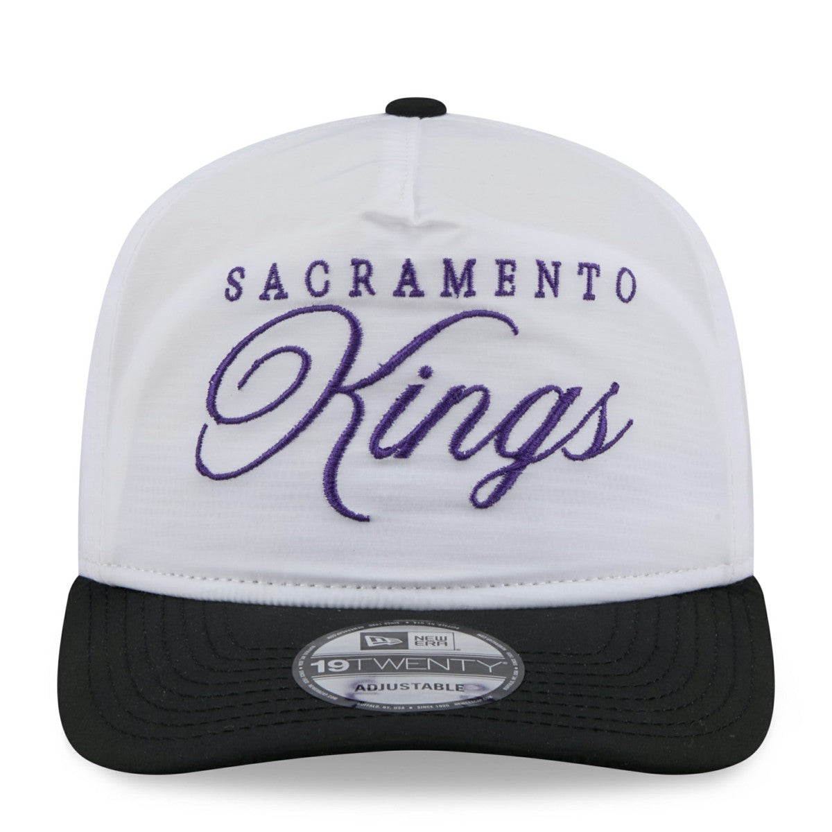 New Era - Sacramento Kings 2025 NBA Draft On-Stage Nylon 19TWENTY Adjustable Hat - White/Black