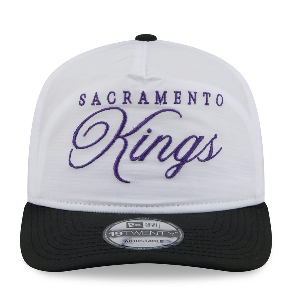 New Era - Sacramento Kings 2025 NBA Draft On-Stage Nylon 19TWENTY Adjustable Hat - White/Black