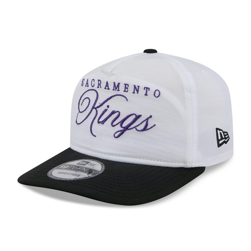 New Era - Sacramento Kings 2025 NBA Draft On-Stage Nylon 19TWENTY Adjustable Hat - White/Black