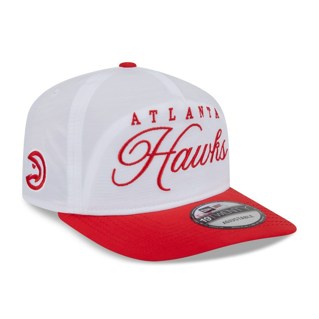 New Era - Atlanta Hawks 2025 NBA Draft On-Stage Nylon 19TWENTY Adjustable Hat - White/Red