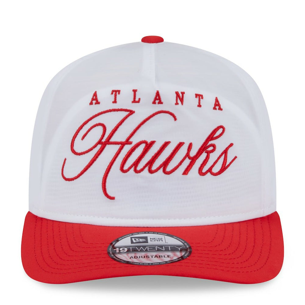 New Era - Atlanta Hawks 2025 NBA Draft On-Stage Nylon 19TWENTY Adjustable Hat - White/Red