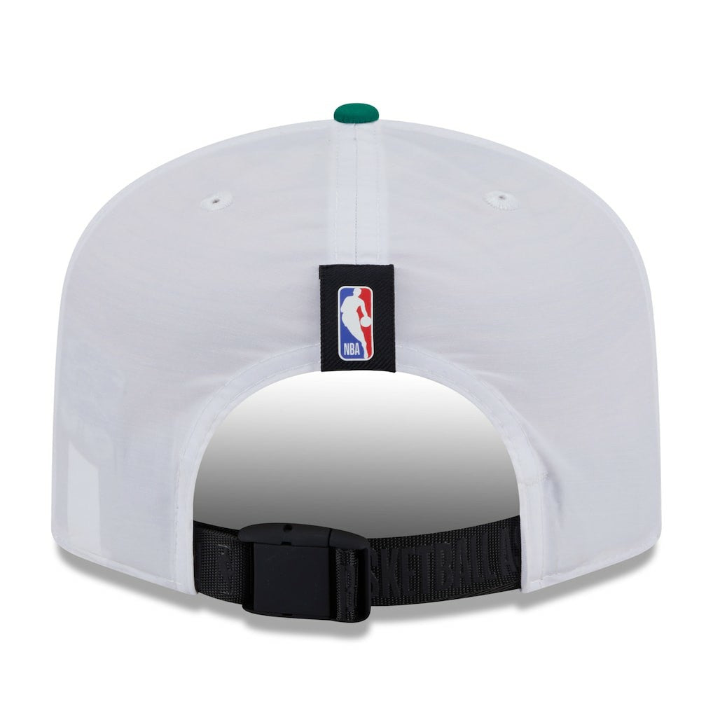 New Era - Boston Celtics 2025 NBA Draft On-Stage Nylon 19TWENTY Adjustable Hat - White/Kelly Green
