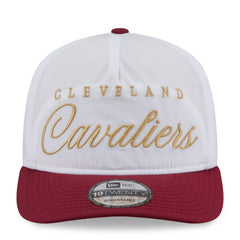 New Era - Cleveland Cavaliers 2025 NBA Draft On-Stage Nylon 19TWENTY Adjustable Hat - White/Wine