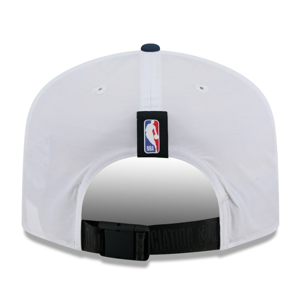 New Era - Denver Nuggets 2025 NBA Draft On-Stage Nylon 19TWENTY Adjustable Hat - White/Navy