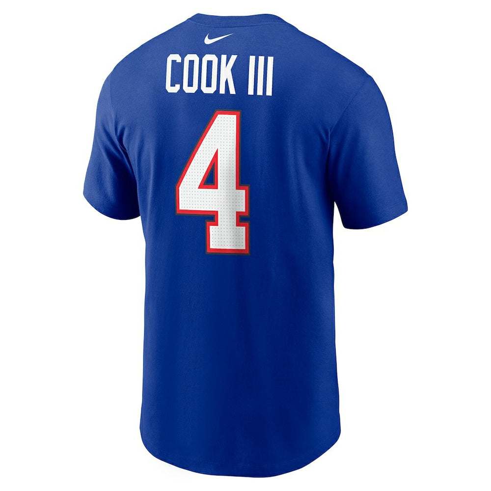 James Cook Buffalo Bills Name & Number T-Shirt Royal - Nike